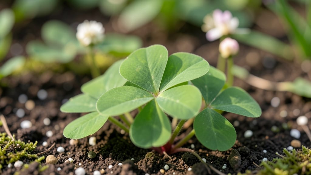 4 Leafed Clover: Lucky Garden Focal Point With Bold Variegation
