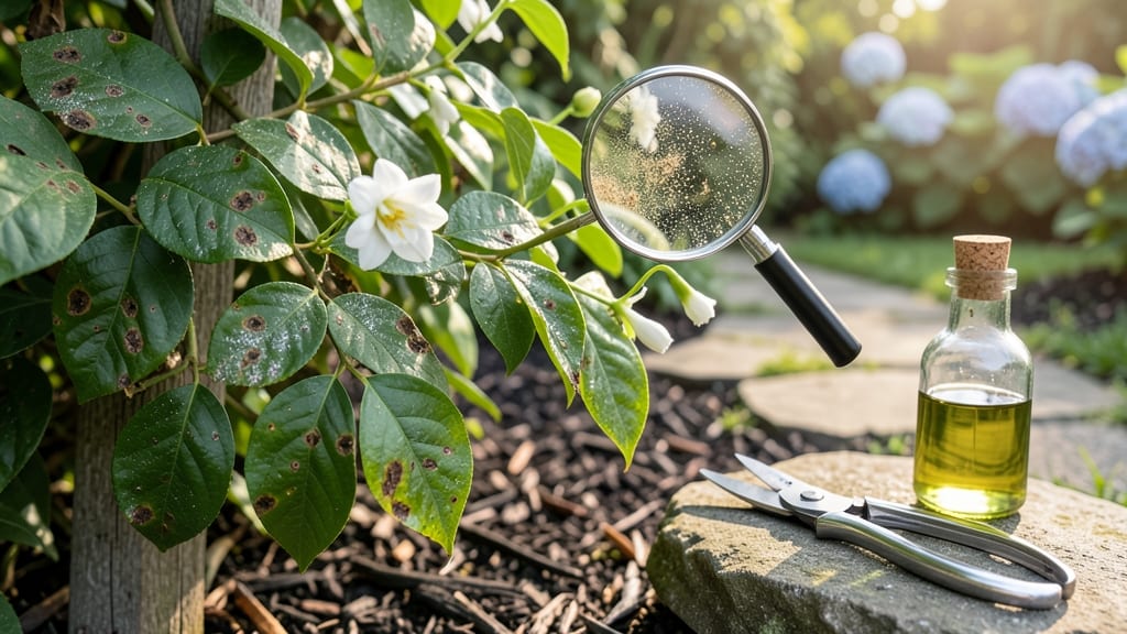 Jasmine Leaf Disease: Fungal Spot Cure With Copper Spray & Pruning