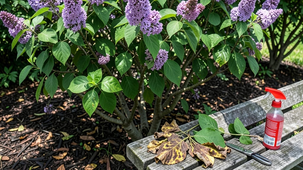 Lilac Leaf Blight: Fungal Spot Cure Using Baking Soda and Neem Oil