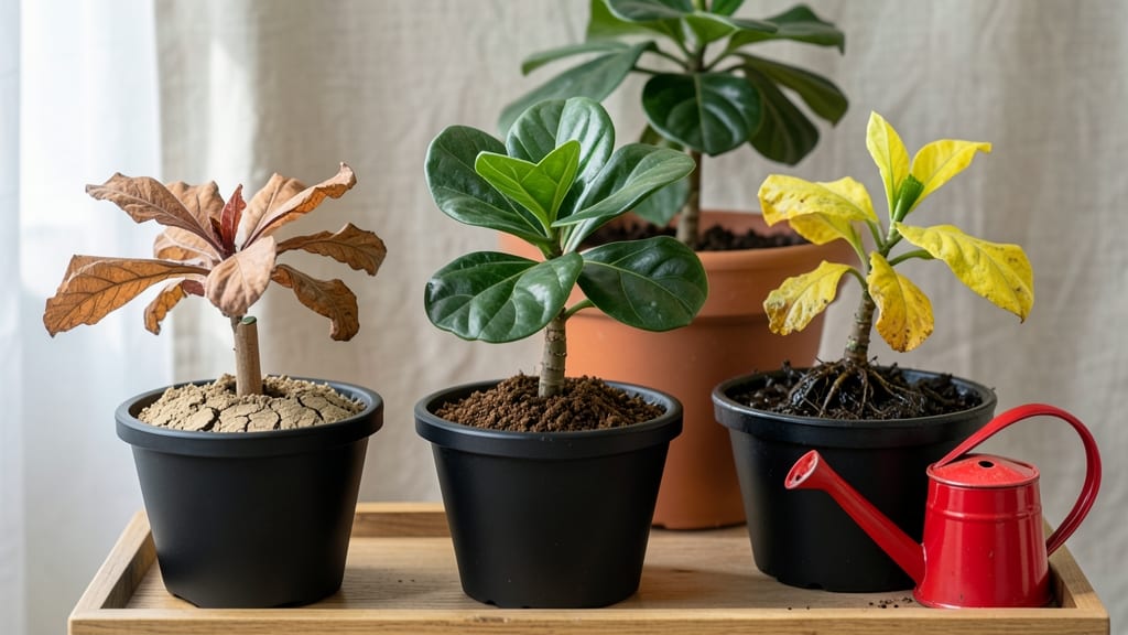 Underwatered vs Overwatered Fiddle Leaf Fig: Yellowing Leaves? Fix Over/Underwatering Fast