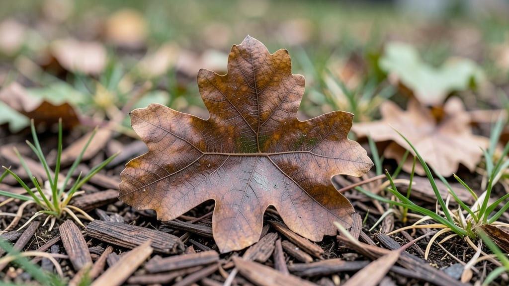 A Dead Leaf: Copper Spray Cure for Fungal Spots on Plants