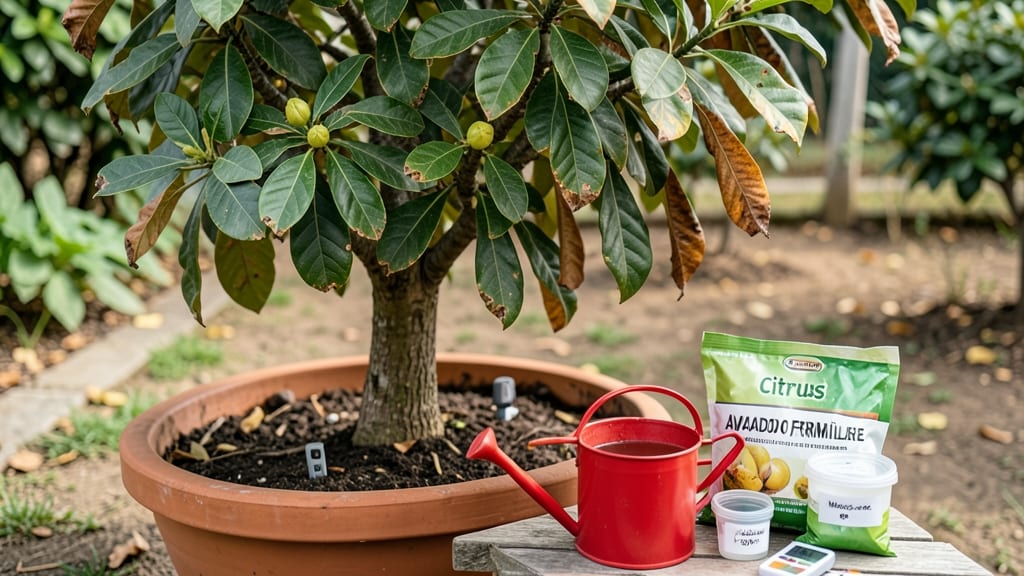 Avocado Tree Brown Leaf Tips: Copper Spray Fix for Crispy Edges Fast