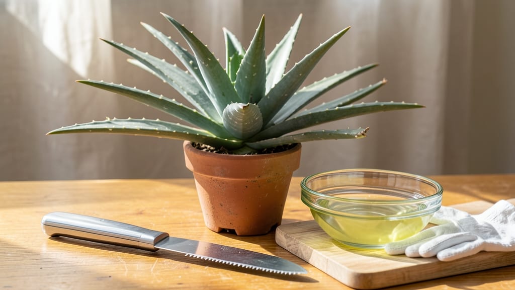 Preserve Aloe Leaf: Gel Extraction Without Waste or Mess
