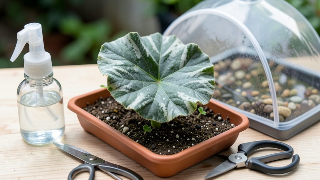 Begonia Leaf Cuttings Propagation: Root in Water or Soil in 2 Weeks