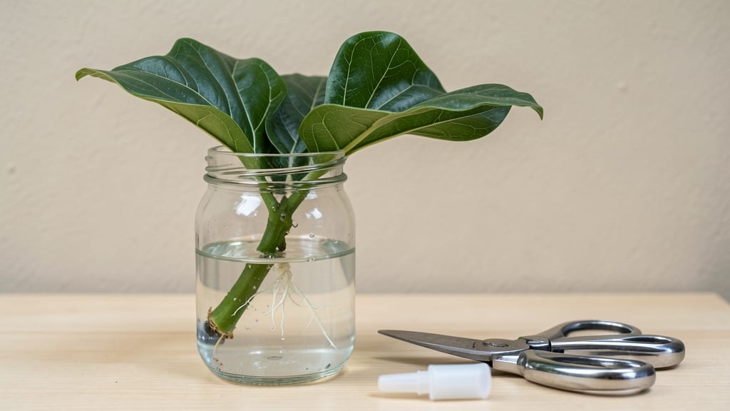 Fiddle Leaf Fig Propagation in Water: Root Boost in 4 Simple Steps