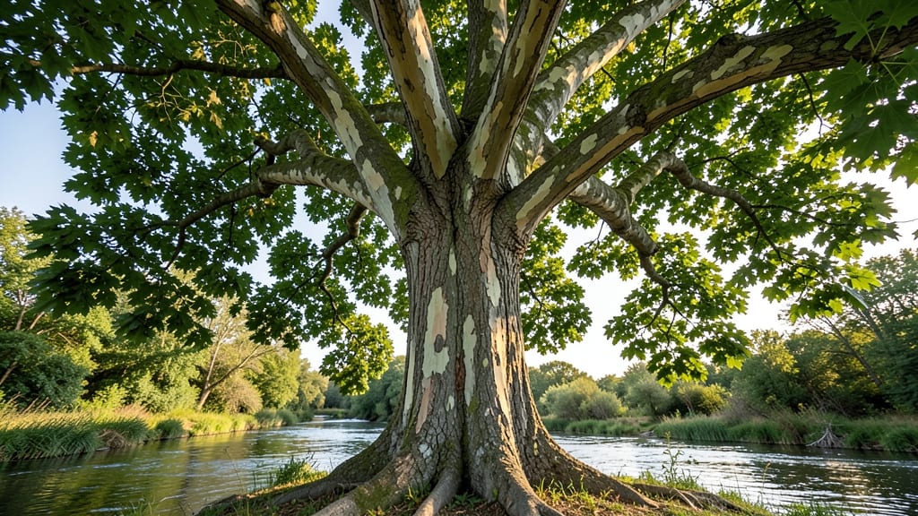 American Sycamore Tree Leaves
