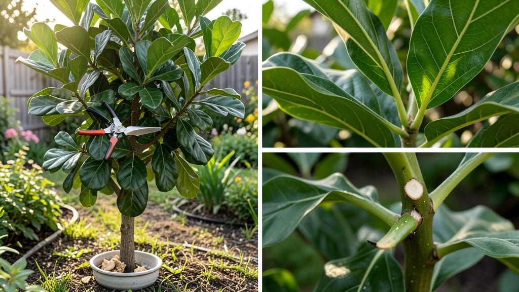 Fiddle Leaf Fig Tree Pruning: 4-Step Method for Bushier Growth