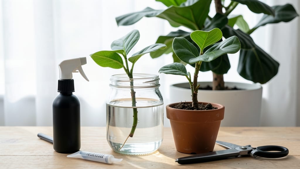 Fiddle Leaf Fig Plant Propagation: Hassle-Free Stem Cuttings for Thriving New Plants