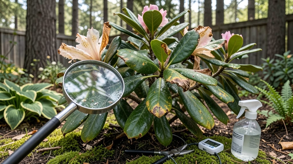Rhododendron Leaf Spot Problems: Copper Spray Fix for Fungal Spots Fast